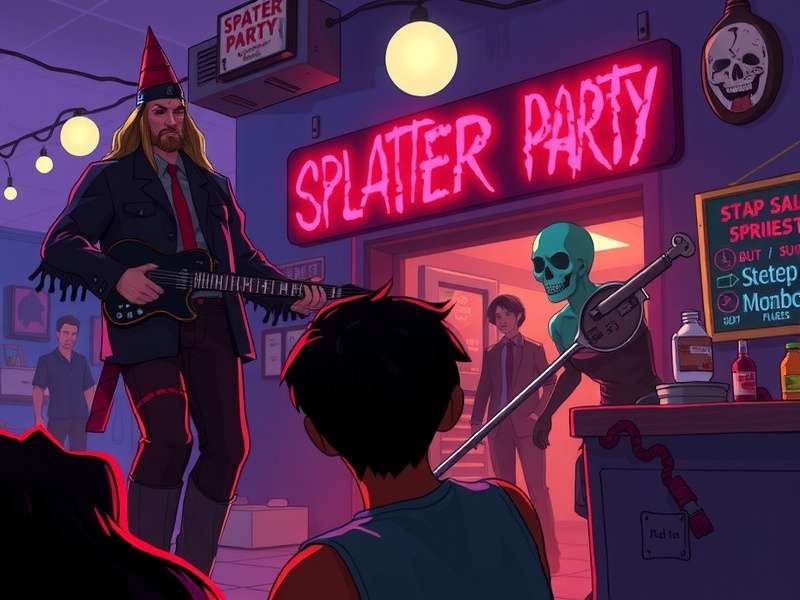 Splatter Party English Dub गेमप्ले स्क्रीनशॉट