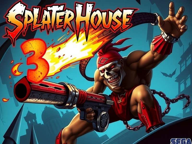 Splatterhouse 3 MD Sega Card Game Cover