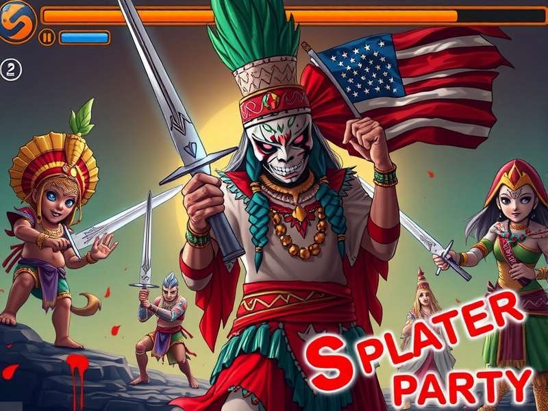 Splatter Party OSU गेमप्ले स्क्रीनशॉट