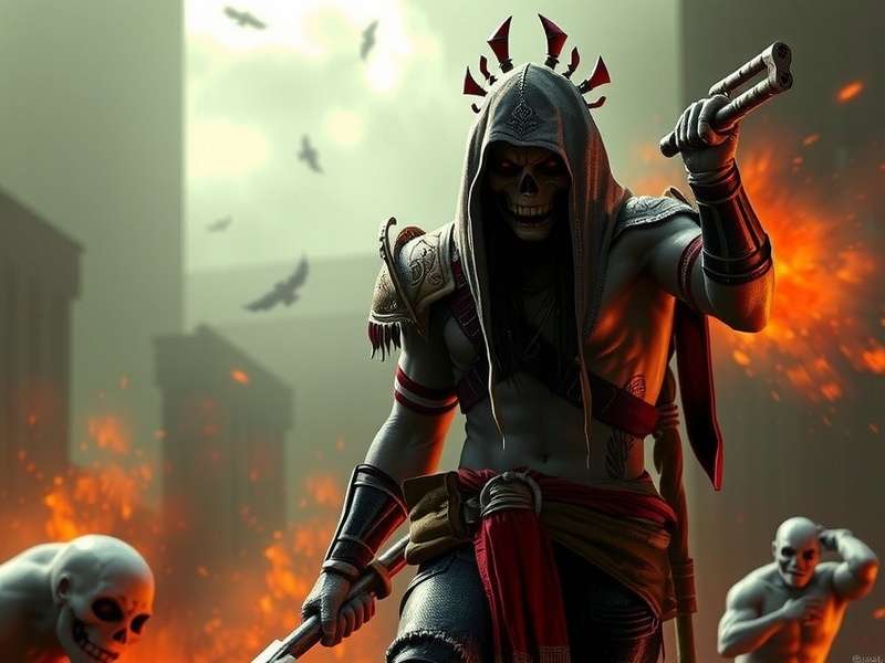 Splatterhouse 2010 Game Cover - Rick wearing Terror Mask