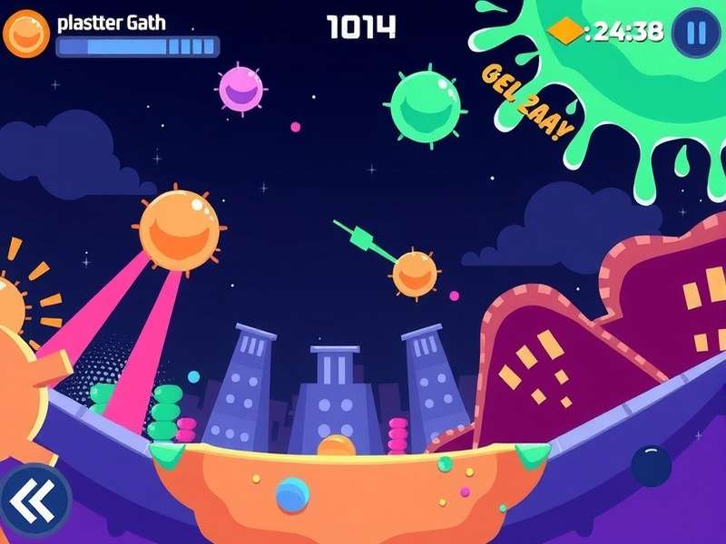 Splatterball Gel Blaster in action during a match