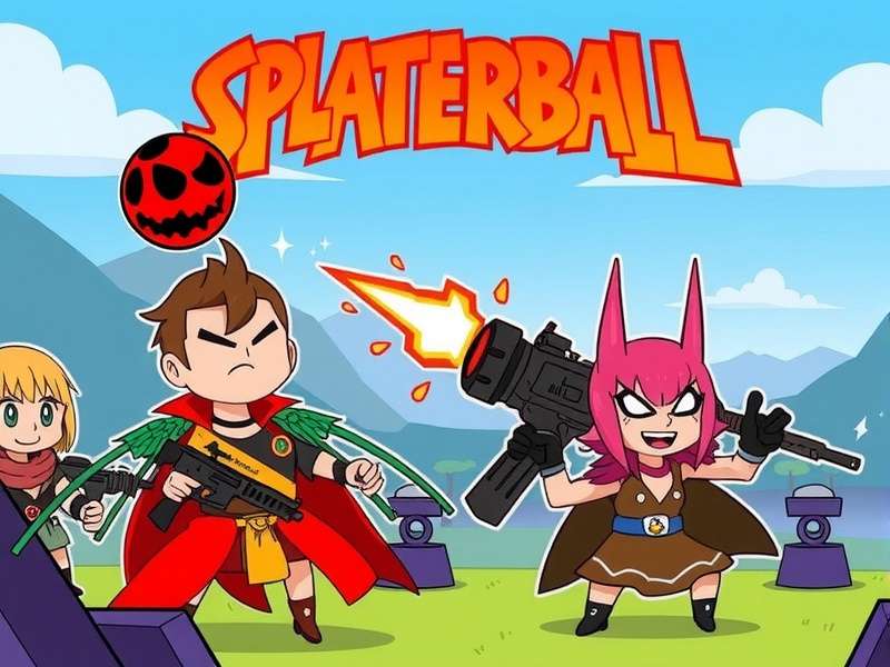 Splatterball Guns Srb800 in action during a competitive match