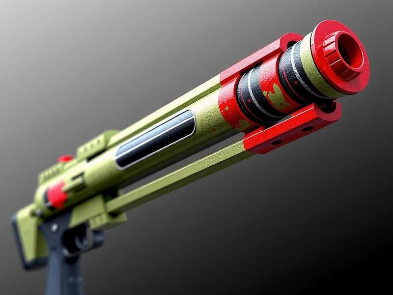 Assembly of a 3D printed Splatterball gun showing internal mechanism