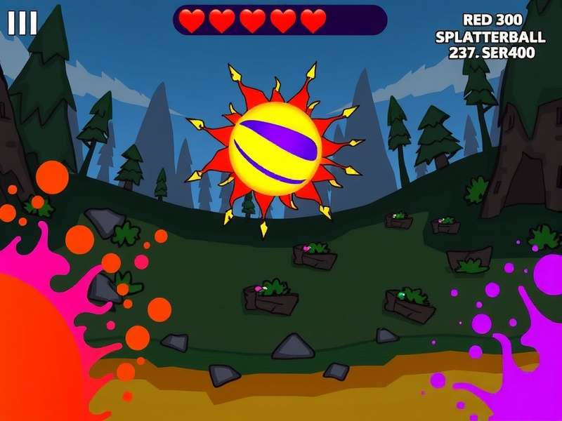 Splatterball Srb400 in action during a competitive match