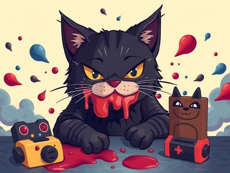 Splattercatgaming channel aesthetic with controller and neon lights