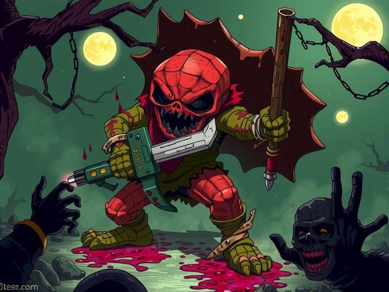 Splatterhouse 2010 game cover featuring Rick Taylor wearing the Terror Mask