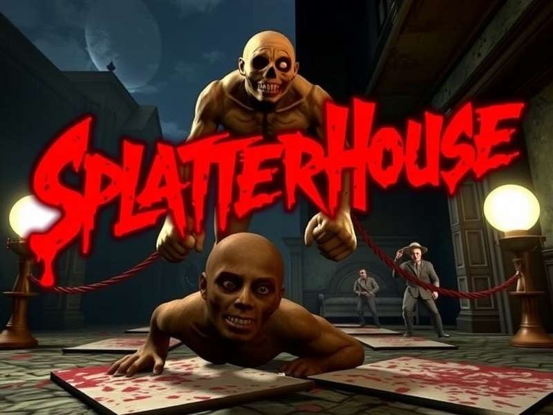 Splatterhouse PS3 intro cinematic showing Rick Taylor wearing the Terror Mask