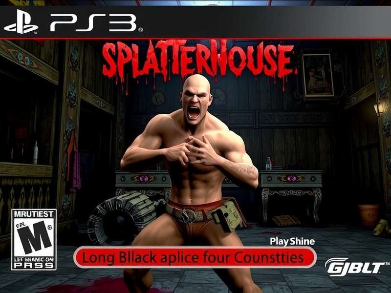 Splatterhouse Ps3 Pkg gameplay screenshot showing combat