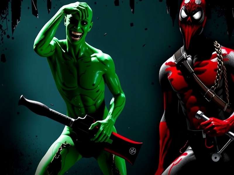 Splatterhouse PS3 Trailer Key Frame - Rick Taylor wearing Terror Mask in dark corridor