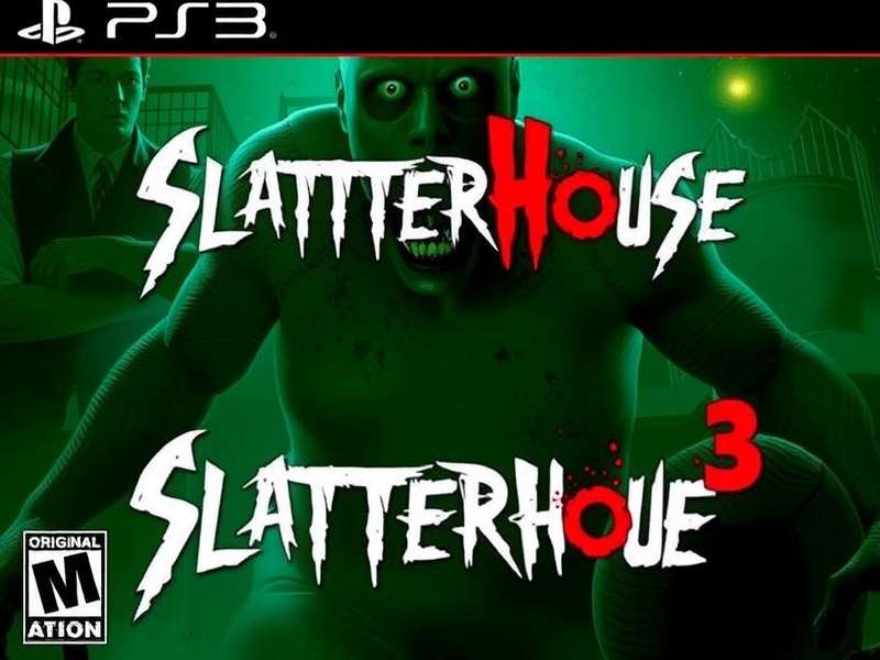 Splatterhouse PS3 gameplay showing the original game unlock screen