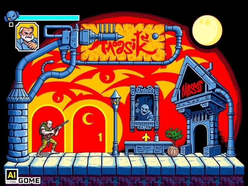 Splatterhouse Wanpaku Graffiti NES Game Cover Art