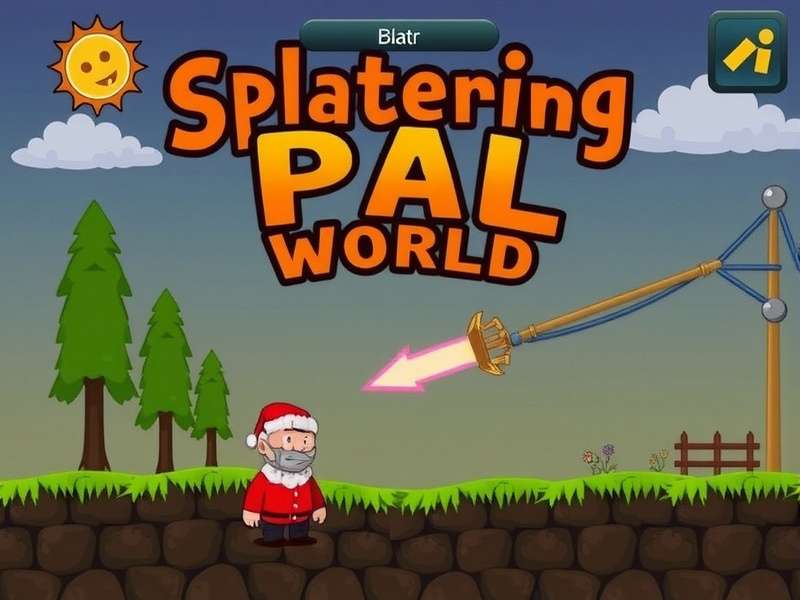 Splattering Pal World Type gameplay splash art showing vibrant action with pals