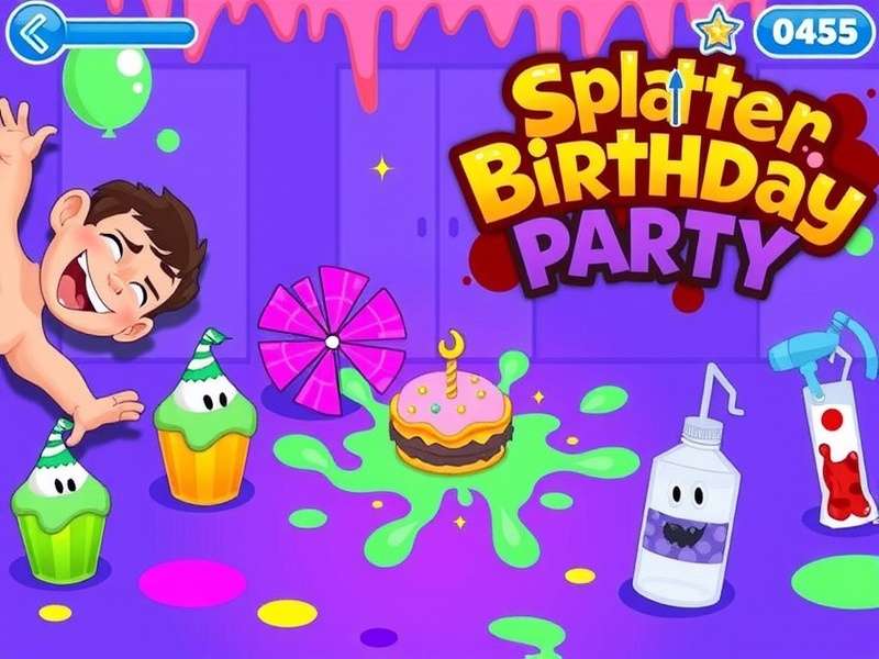 Splatter Party Birthday – colourful birthday chaos with paint, cakes and party blasters