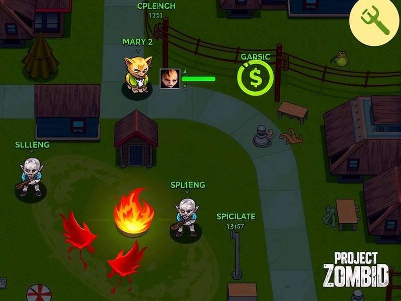 Splattercatgaming Project Zomboid map route from Muldraugh to Louisville with marked safehouses and horde zones