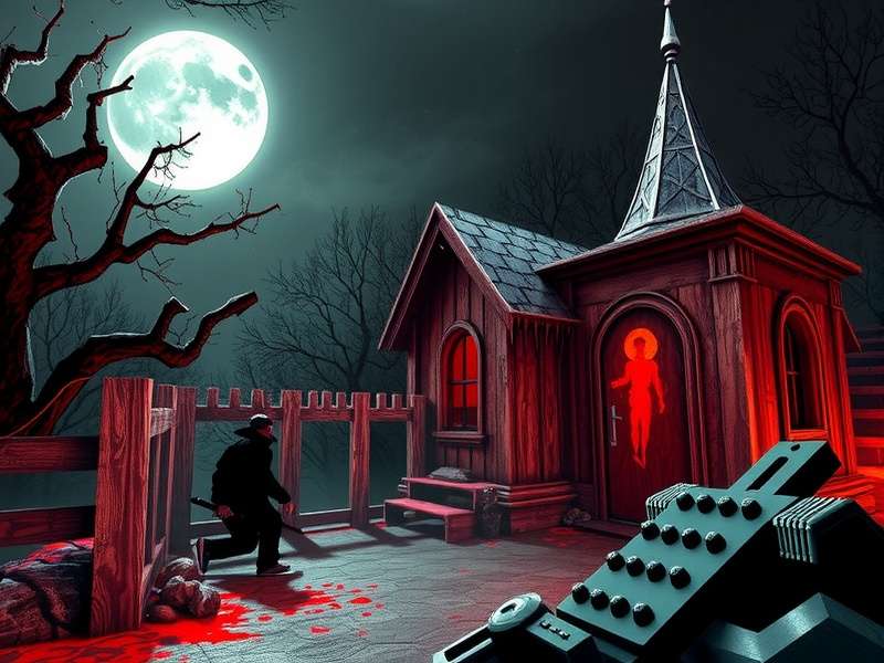 Splatterhouse 3 OST cover art featuring the iconic horror game title screen with dark red and black tones