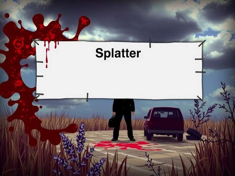Splatter Meaning – blood splatter abstract art representing gore in gaming culture